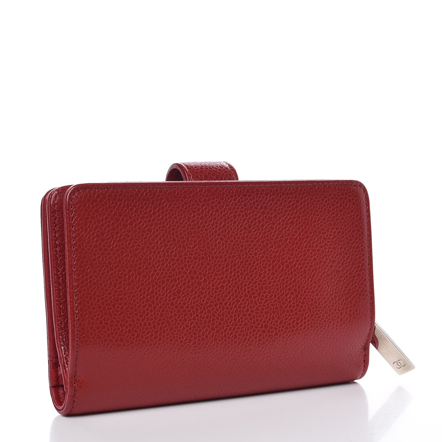 Caviar Timeless CC Zipped Pocket Wallet Red