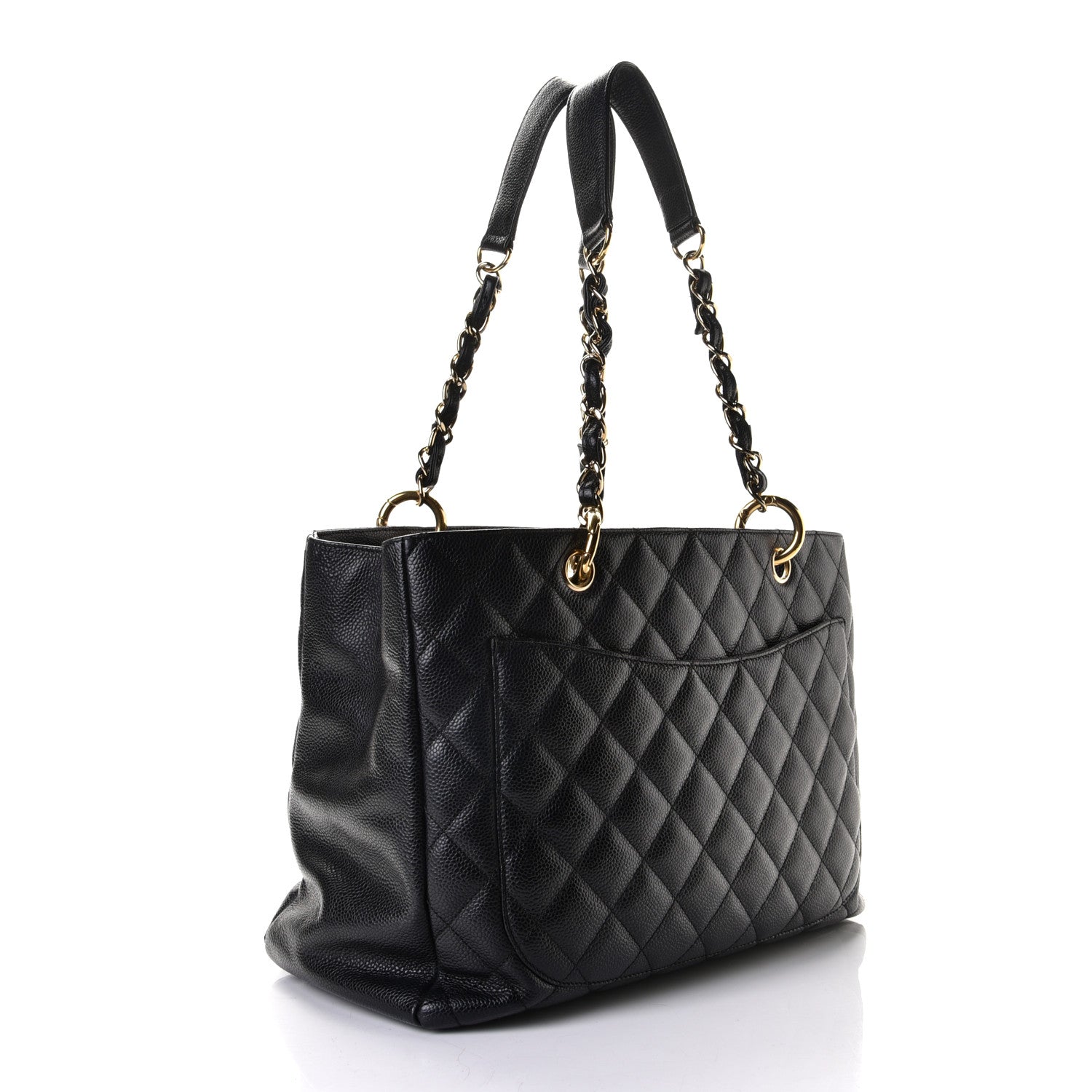 Chanel Caviar Quilted Grand Shopping Tote GST Black 2 of 8