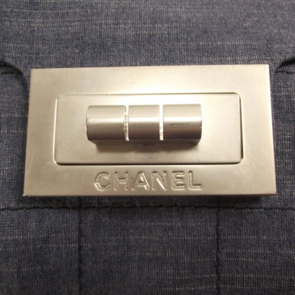 Chanel Denim Jersey Stitched Mademoiselle Messenger Bag 5 of 9