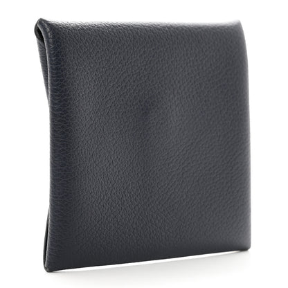 Hermes Chevre Mysore Bastia Coin Purse Bleu Indigo 3 of 7