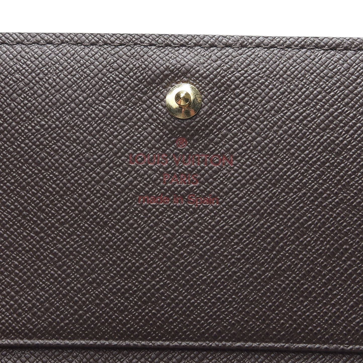 Damier Ebene Porte-Monnaie Billets Tresor Wallet