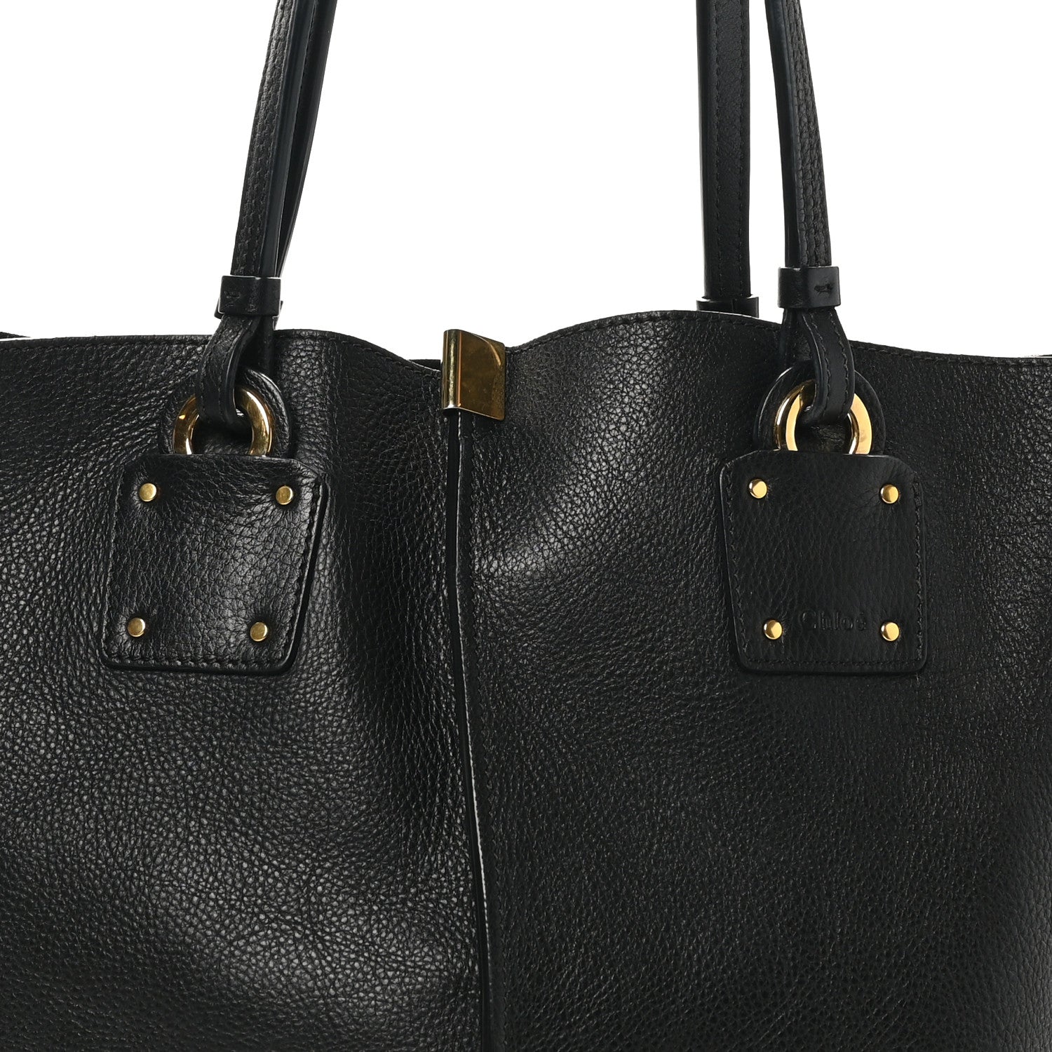 Chloe Smooth Calfskin Medium Vick Tote Black 8 of 11