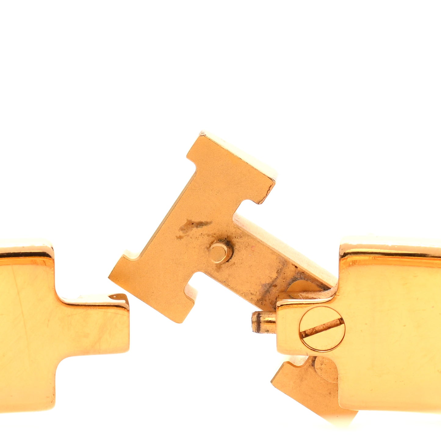 Enamel Narrow Clic Clac H Bracelet PM Orange