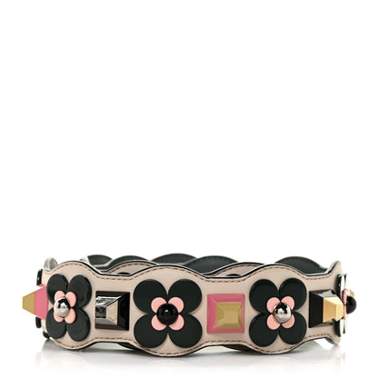 Fendi Vitello Dolce Plexiglass Flowerland Studded Strap You Camelia Multicolor 2 of 5
