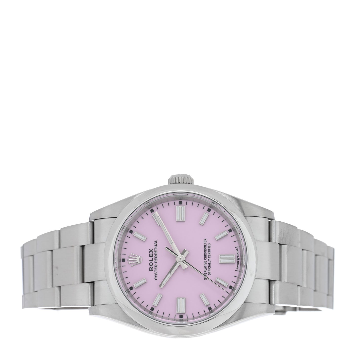 Stainless Steel 36mm Oyster Perpetual Watch Candy Pink 126000