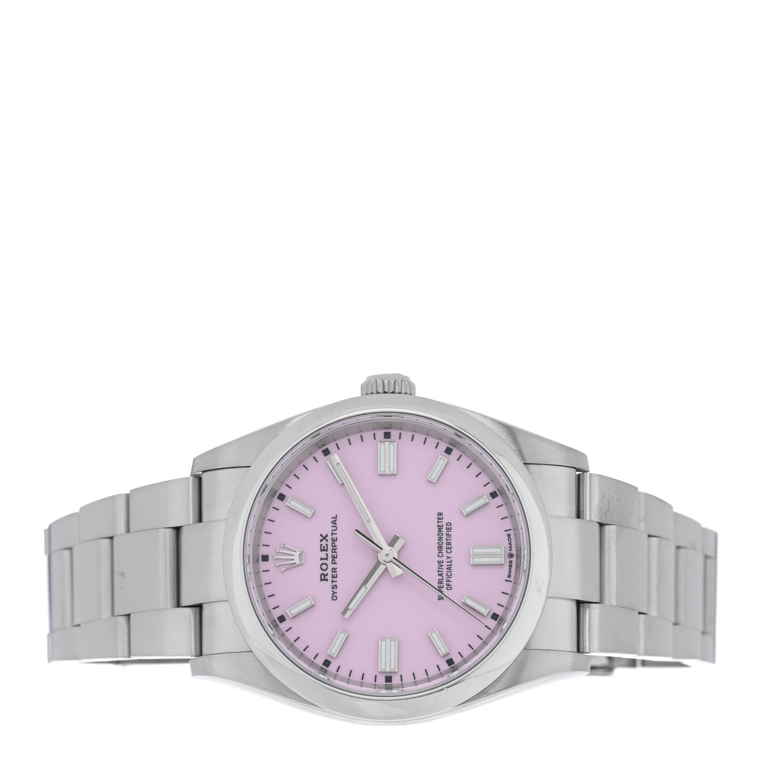 Rolex Stainless Steel 36mm Oyster Perpetual Watch Candy Pink 126000 2 of 5
