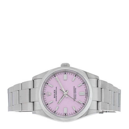 Rolex Stainless Steel 36mm Oyster Perpetual Watch Candy Pink 126000 2 of 5