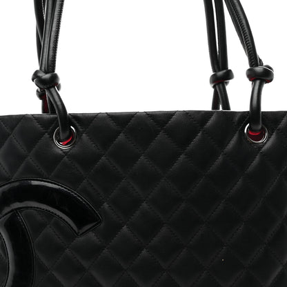 Chanel Calfskin Quilted Large Cambon Tote Black 8 of 10