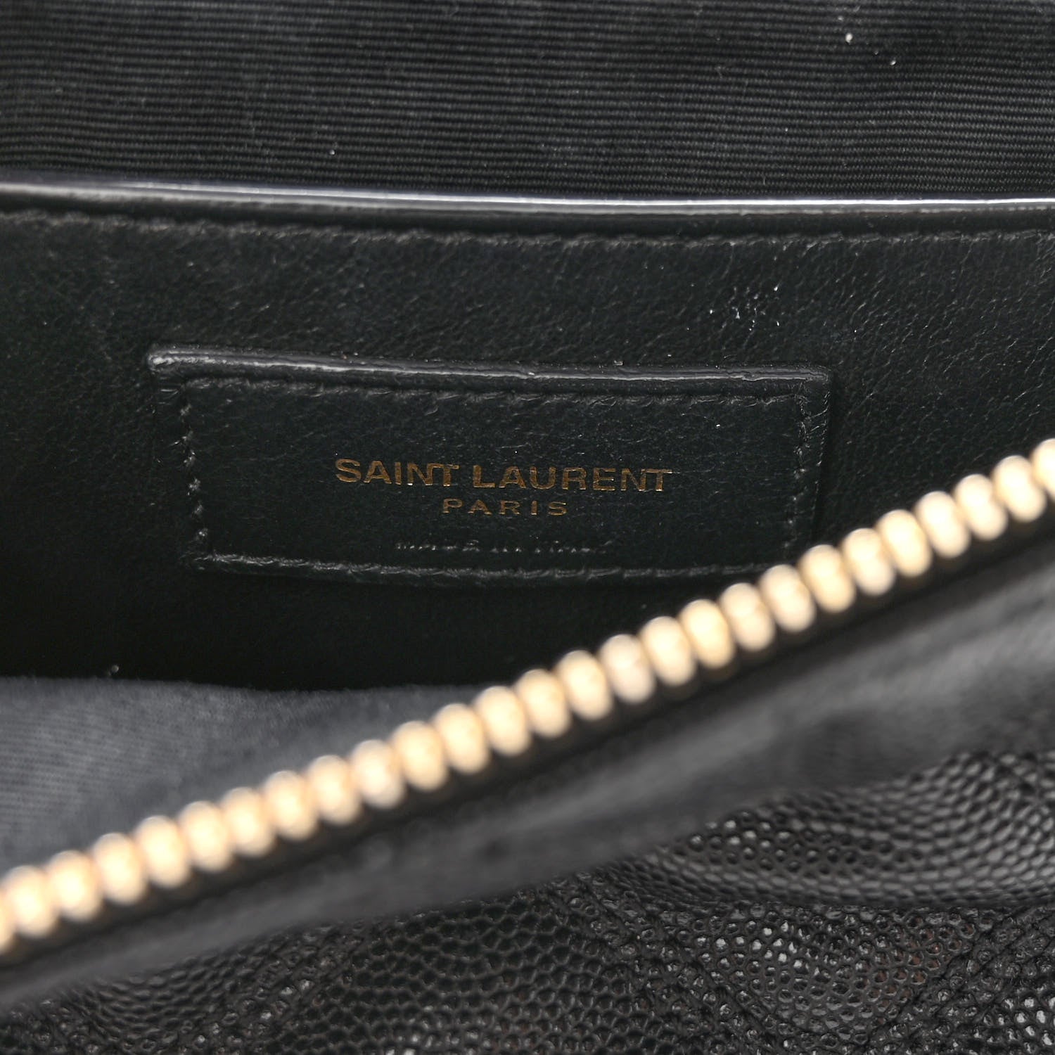 Saint Laurent Grain de Poudre Quilted 80's Vanity Bag Black 6 of 11