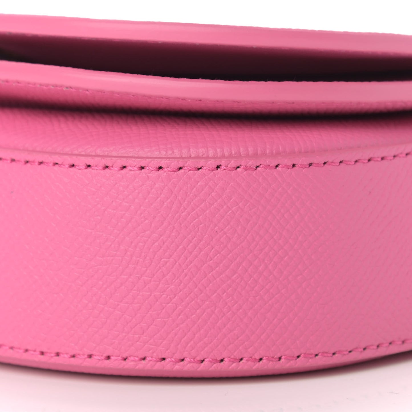 Signature Grained Calfskin Logo Print Ville Day Bag XS Rose Bubblegum Black