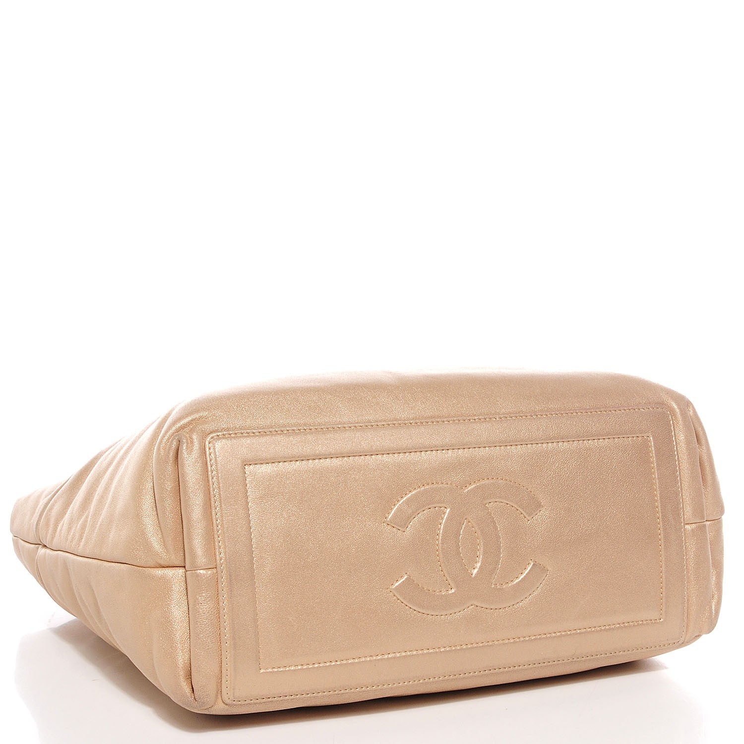 Chanel Lambskin Small Coco Cocoon Reversible Tote Light Gold 4 of 7