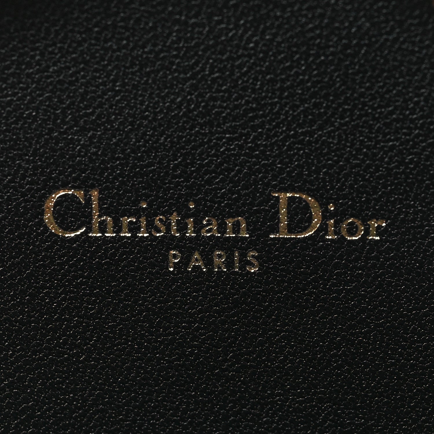 Christian Dior Calfskin Cannage Round Caro Pouch Black 5 of 6