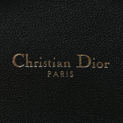 Christian Dior Calfskin Cannage Round Caro Pouch Black 5 of 6