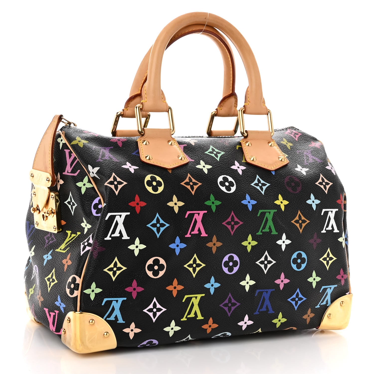 Louis Vuitton Monogram Multicolor Speedy 30 Black 3 of 11