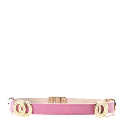 Bulgari Calfskin Double Coil Bracelet Pink 1 of 6