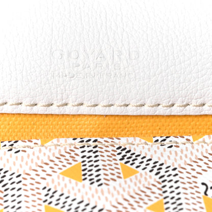Goyard Goyardine Saint Louis Claire Voie GM White Yellow 8 of 11