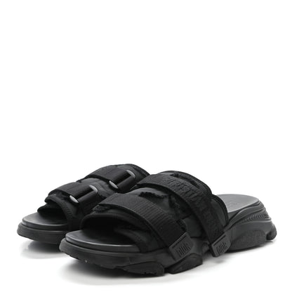 Christian Dior Technical Fabric Camouflage D-Wander Slide Sandals 40 Black 3 of 9