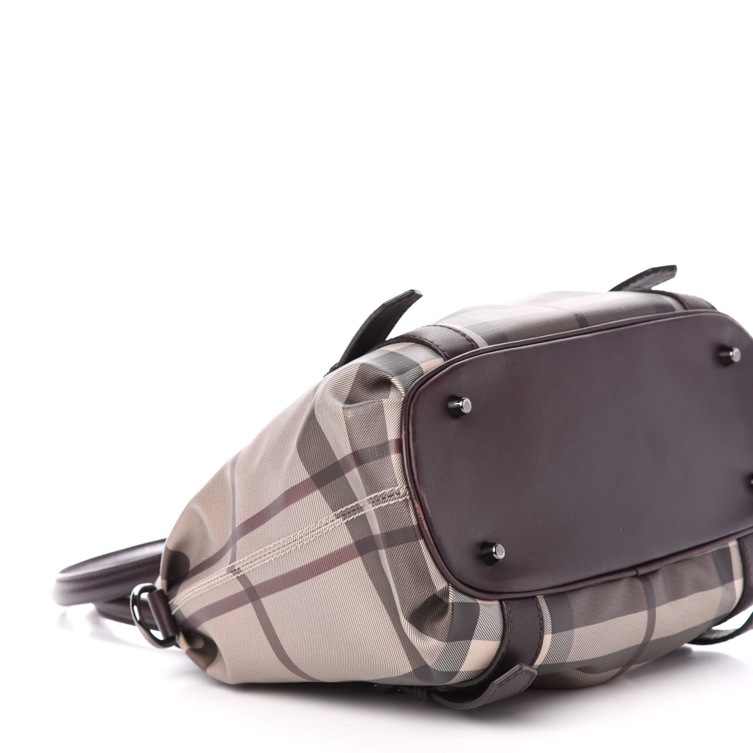 Burberry Smoked Check Small Northfield Tote Plum 8 of 10