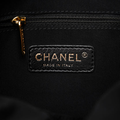 Chanel Calfskin Quilted Medium Chain Me Hobo Black 6 of 9
