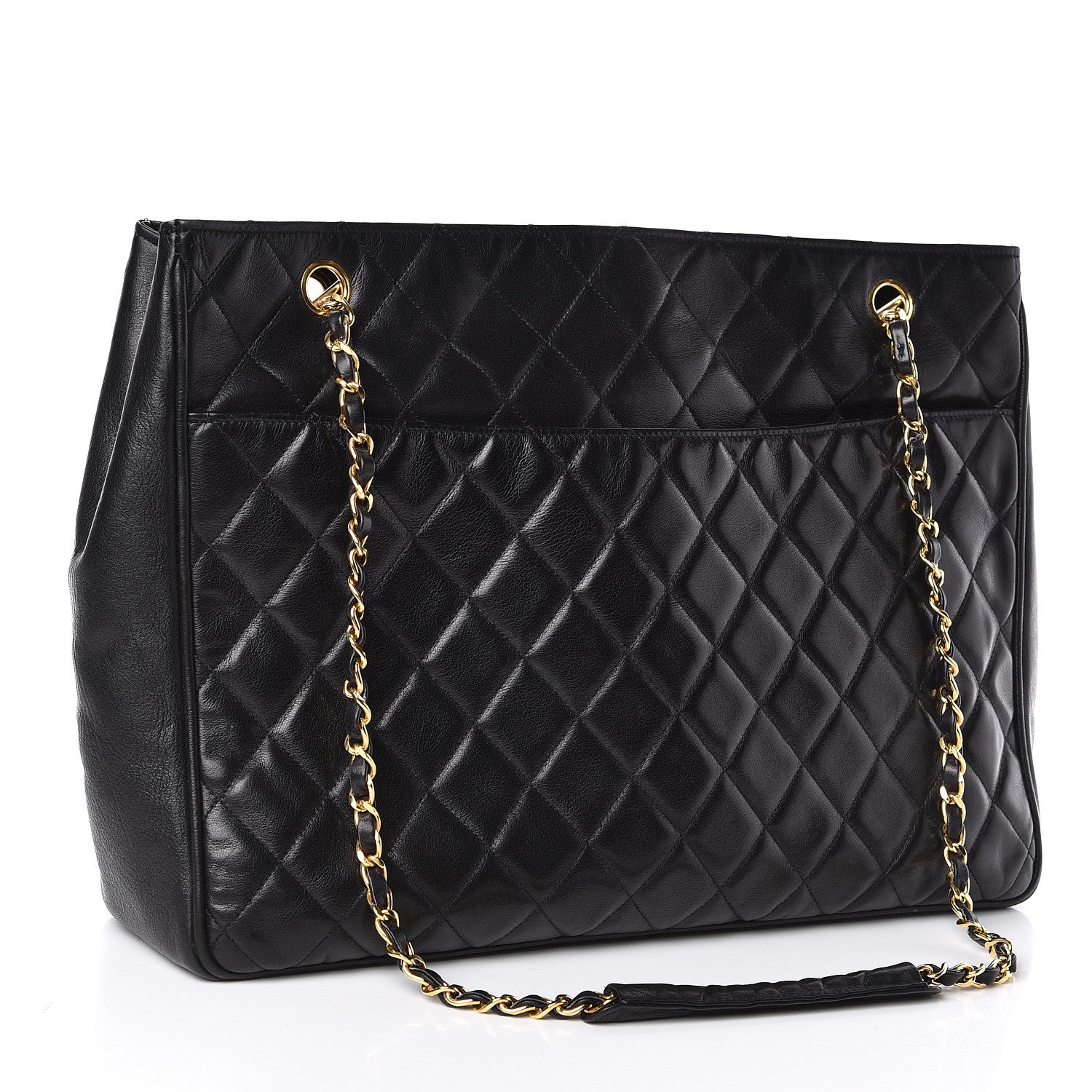 Chanel Lambskin Quilted Shoulder Bag Black 3 of 12