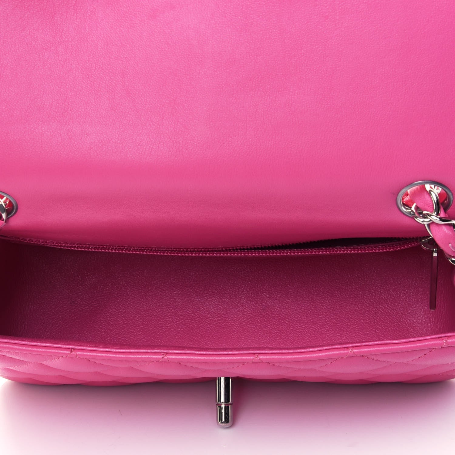 Chanel Lambskin Quilted Mini Rectangular Flap Pink 4 of 6