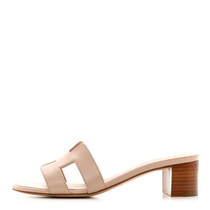 Hermes Calfskin Oasis Sandals 35 Beige Nude 1 of 9