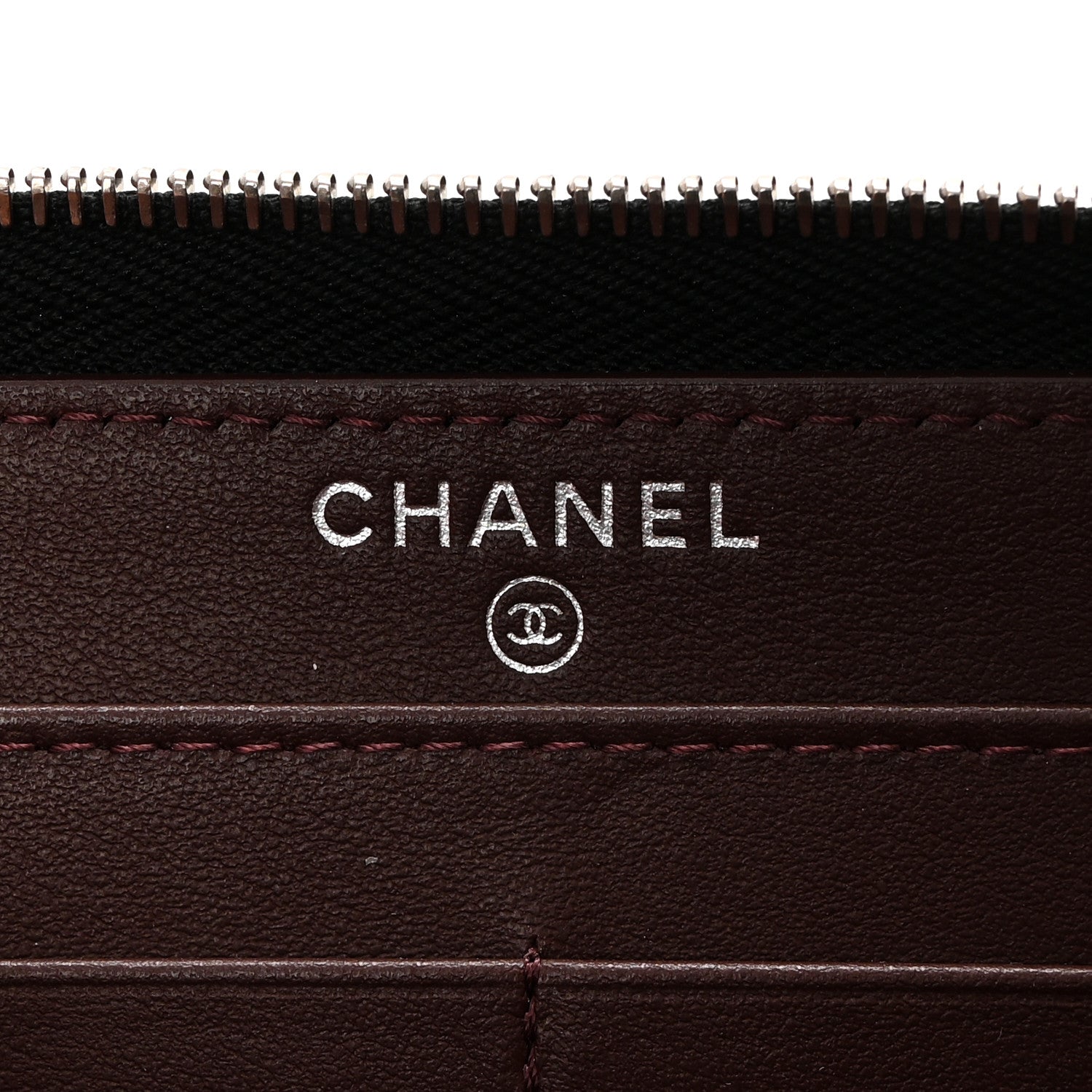 Chanel Caviar Quilted Large Gusset Zip Around Wallet Black 7 of 9