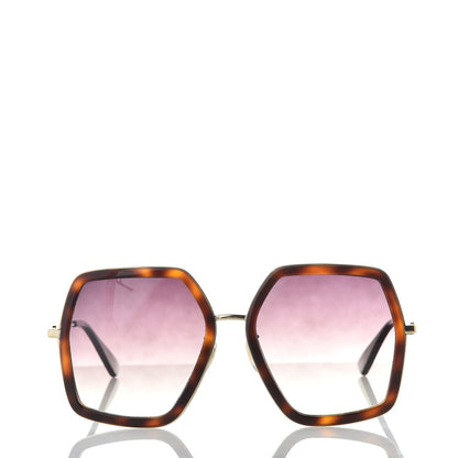 Gucci Acetate Oversize Square Frame GG0106S Sunglasses Tortoise 2 of 8