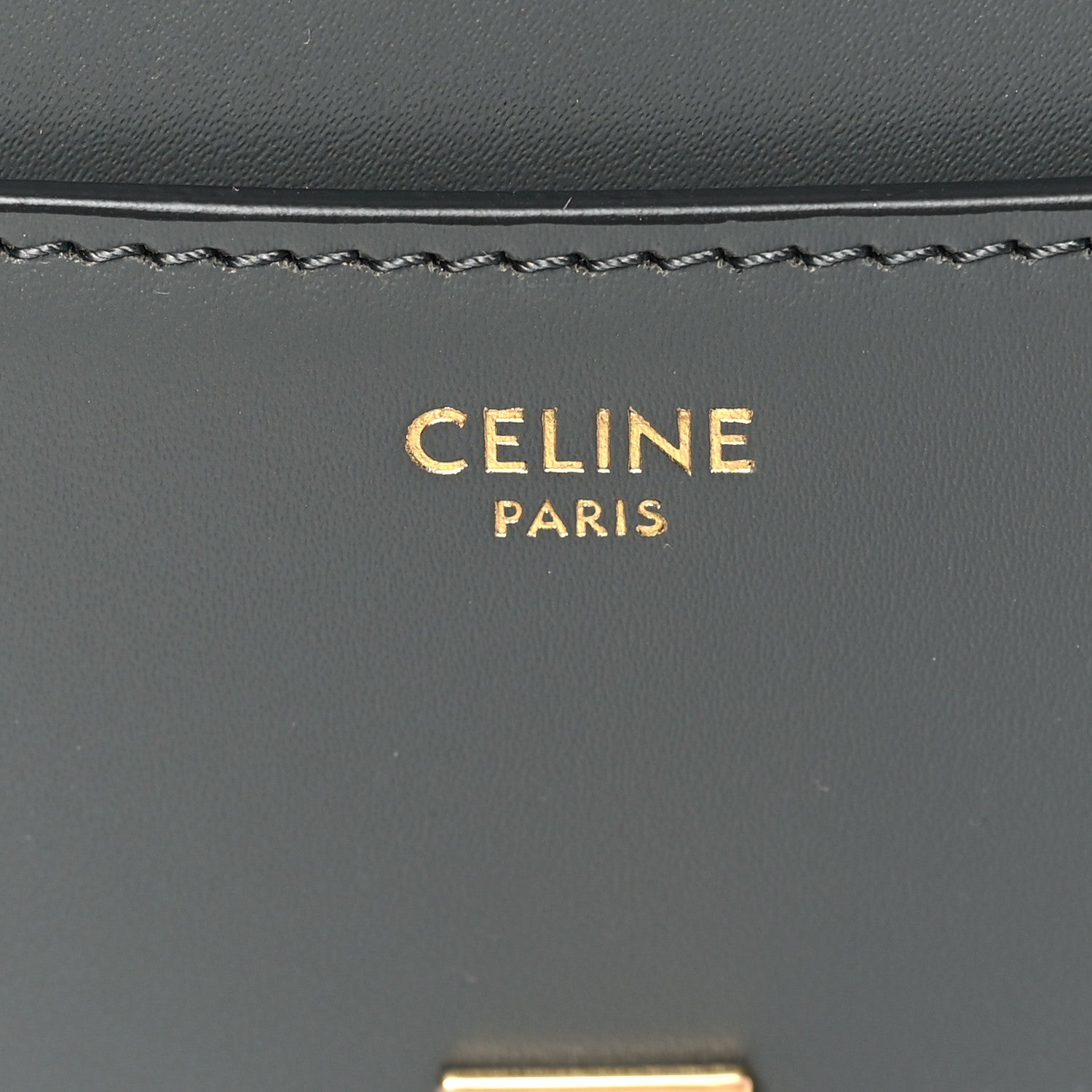 Celine Satinated Calfskin Mini 16 Top Handle Bag Grey 6 of 8