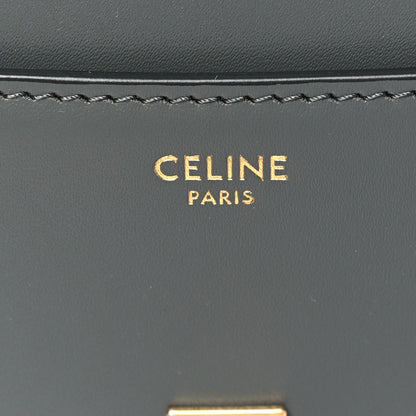 Celine Satinated Calfskin Mini 16 Top Handle Bag Grey 6 of 8