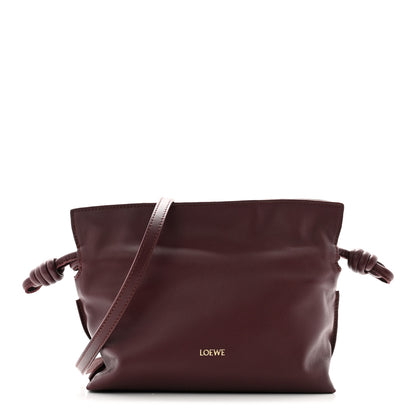Loewe Calfskin Mini Flamenco Knot Clutch Prune 1 of 11