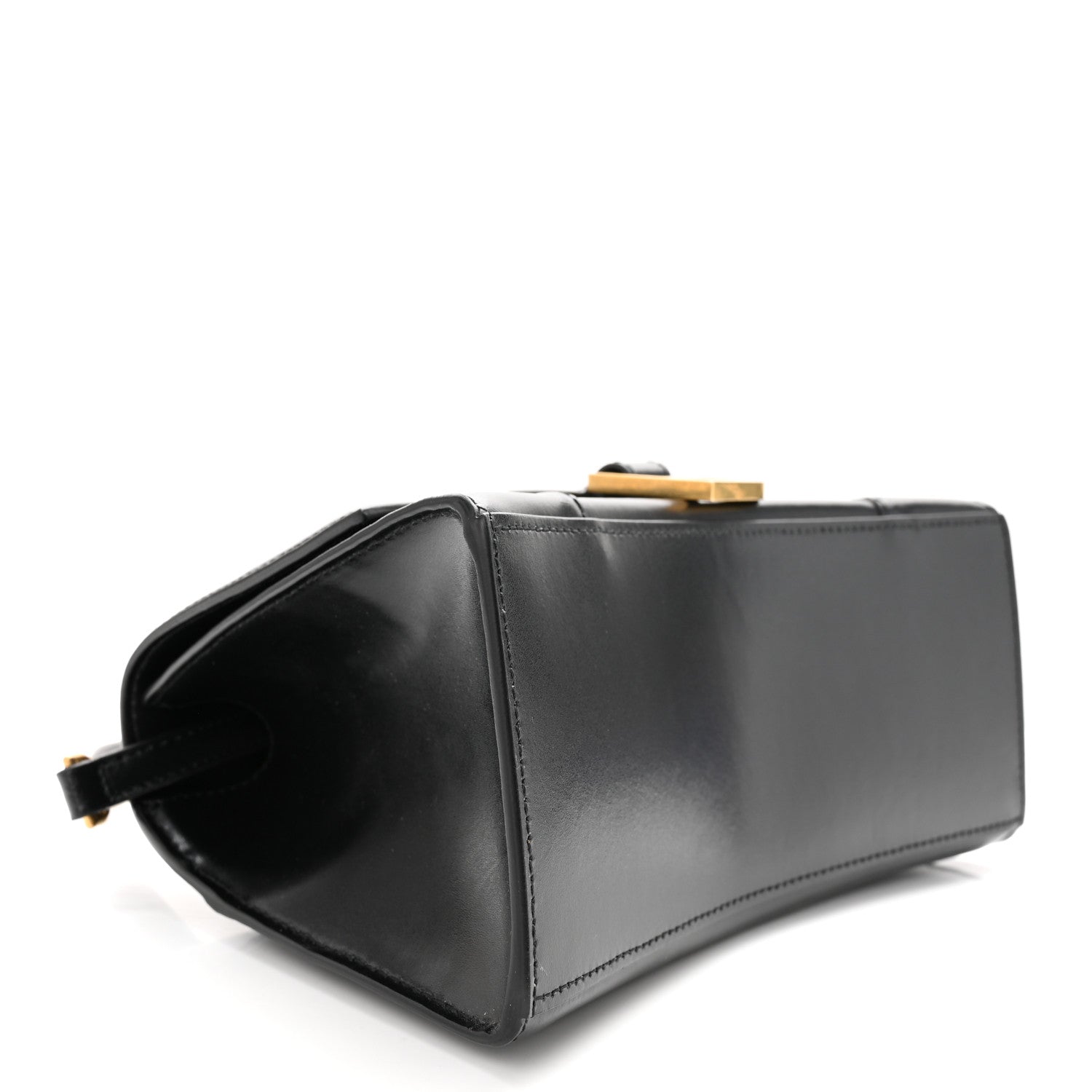 Balenciaga Shiny Box Calfskin Small Hourglass Top Handle Bag Black 4 of 10