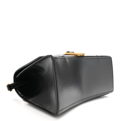 Balenciaga Shiny Box Calfskin Small Hourglass Top Handle Bag Black 4 of 10