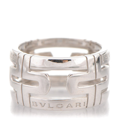 Bulgari 18K White Gold Small Parentesi Ring 7.5 1 of 4
