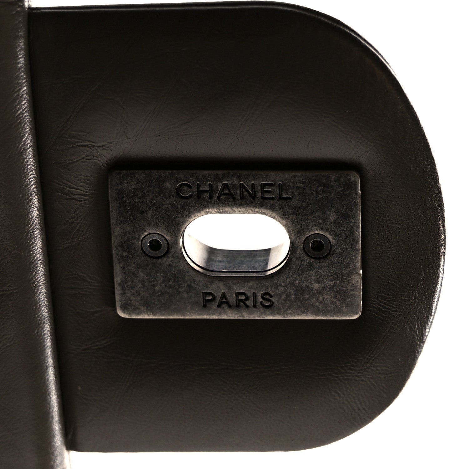 Chanel Aged Calfskin Jumbo New Portobello Flap Grey 7 of 11
