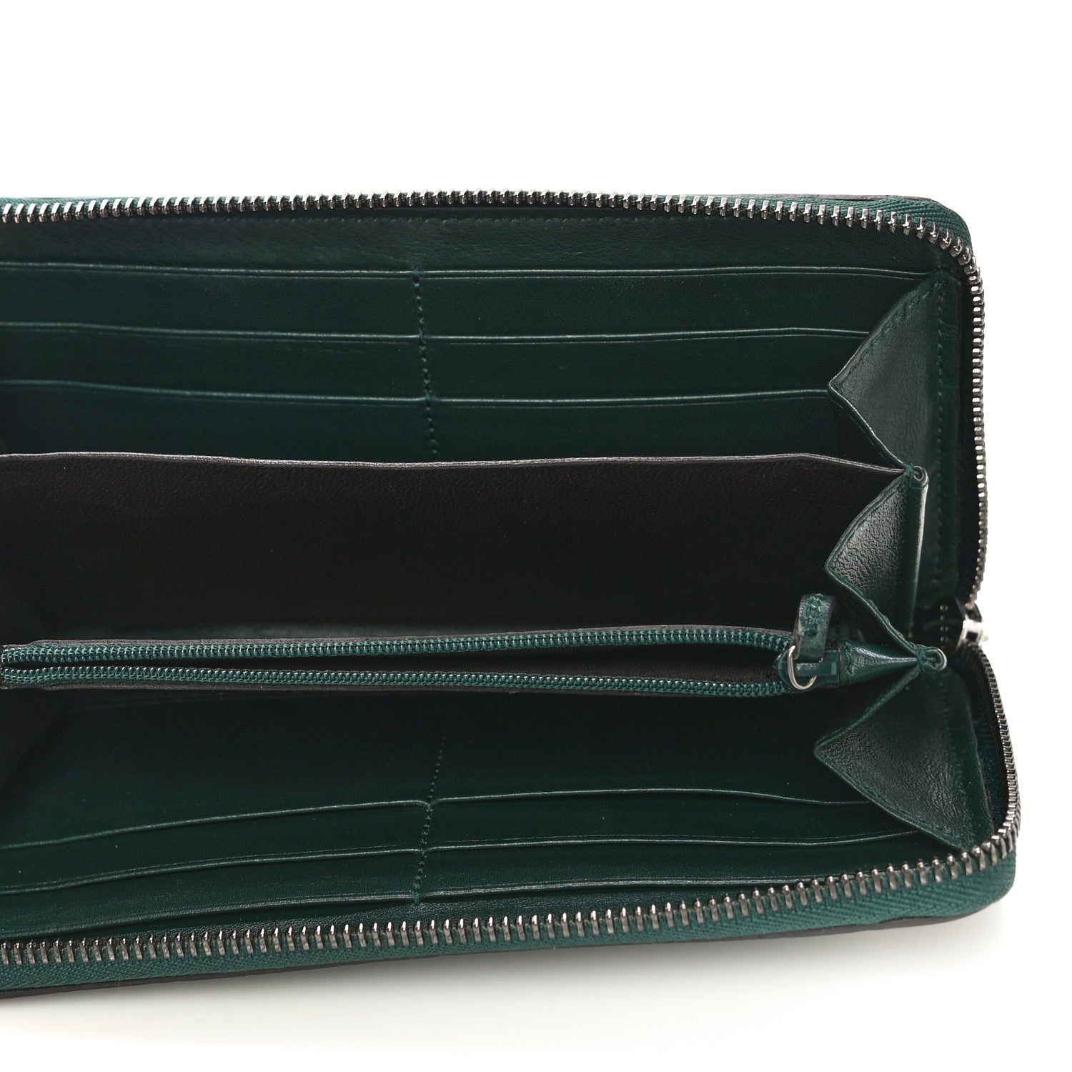 Gucci Microguccissima Zip Around Wallet Dark Green 5 of 10