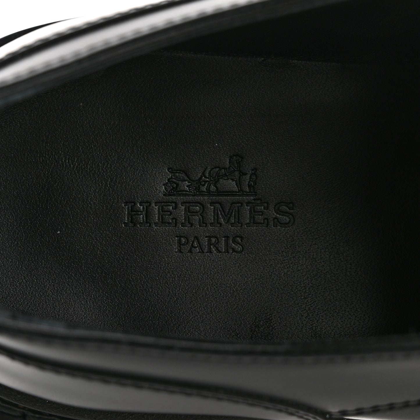 Glossed Calfskin First Oxford 35.5 Black