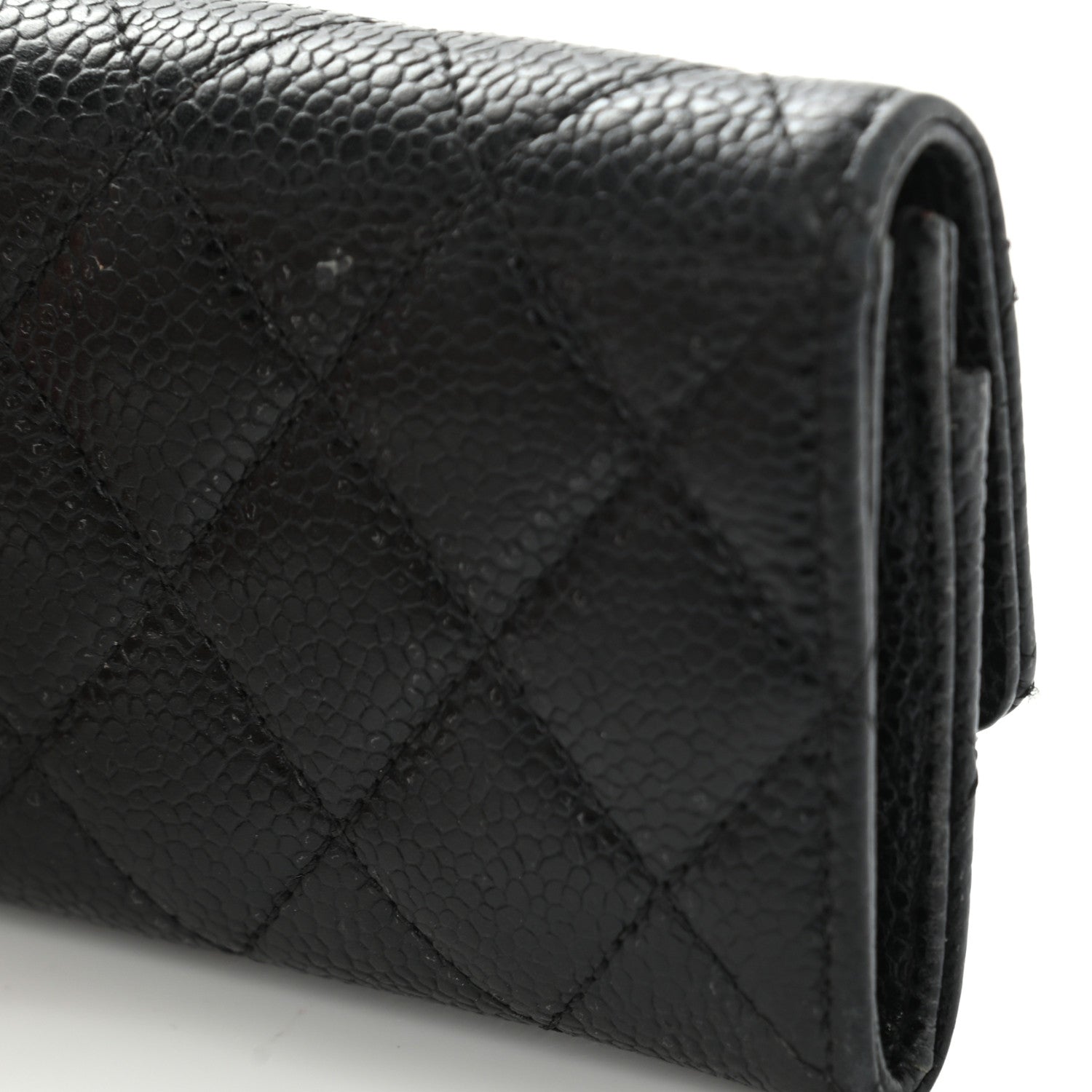Chanel Caviar Quilted Flap Card Holder Black 14 of 17