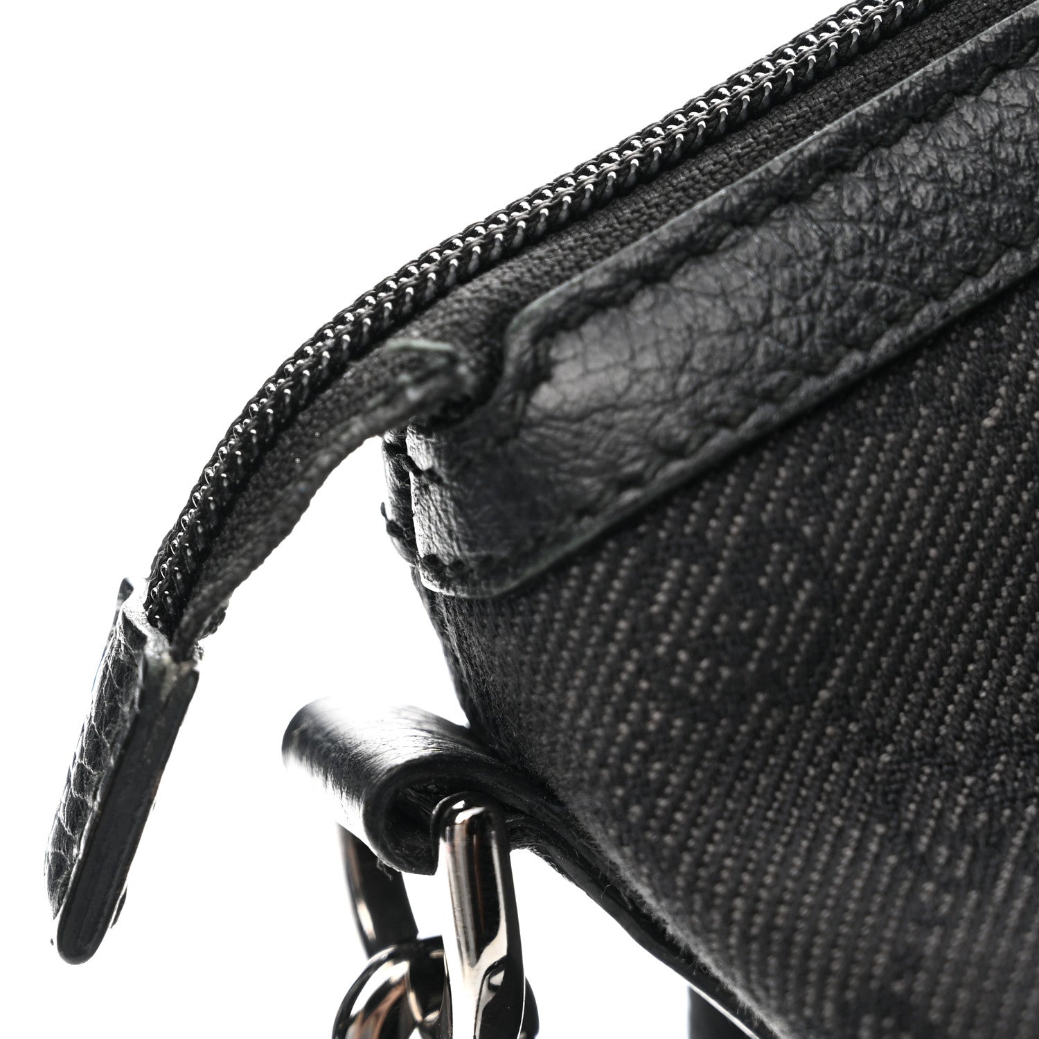 Gucci Nylon Monogram Medium GG Charm Dome Satchel Black 13 of 14