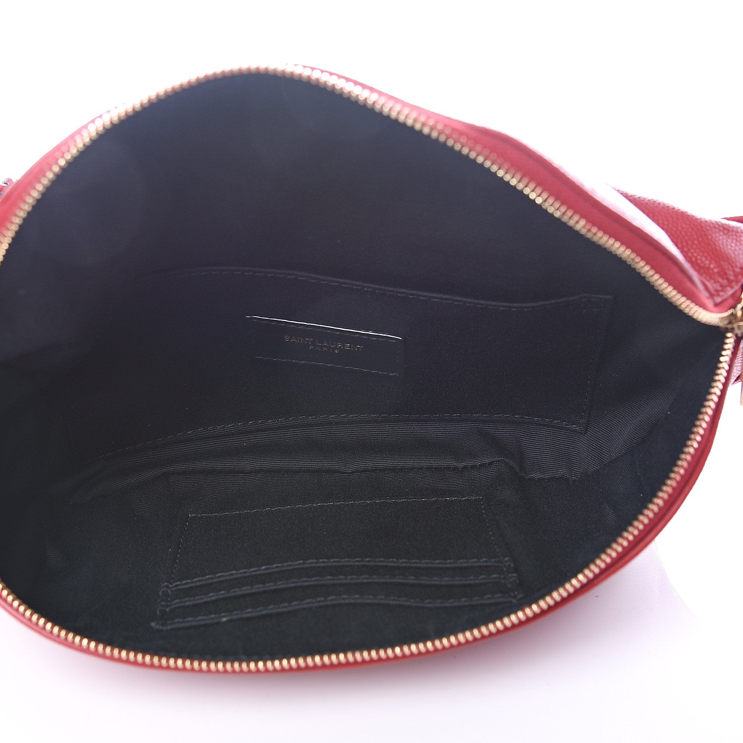 Saint Laurent Grain De Poudre Monogram Belt Bag Rouge Eros 4 of 10