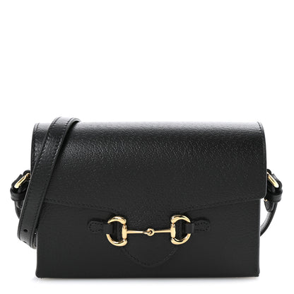 Gucci Calfskin Horsebit 1955 Shoulder Bag Black 1 of 11