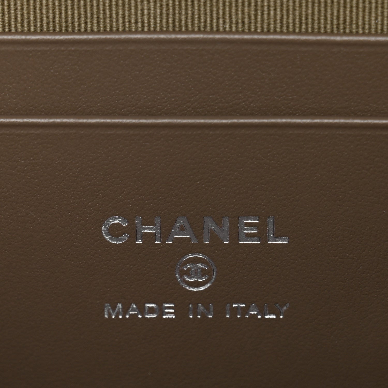 Chanel Caviar Quilted Top Handle Slim Vanity With Chain Dark Khaki 6 of 11