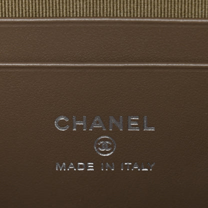 Chanel Caviar Quilted Top Handle Slim Vanity With Chain Dark Khaki 6 of 11