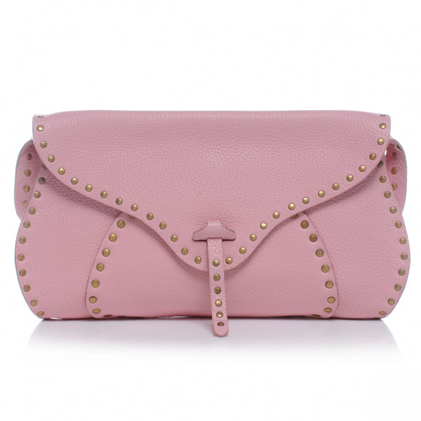 Celine Leather Studded Shoulder Bag Pink 47843 – FASHIONPHILE