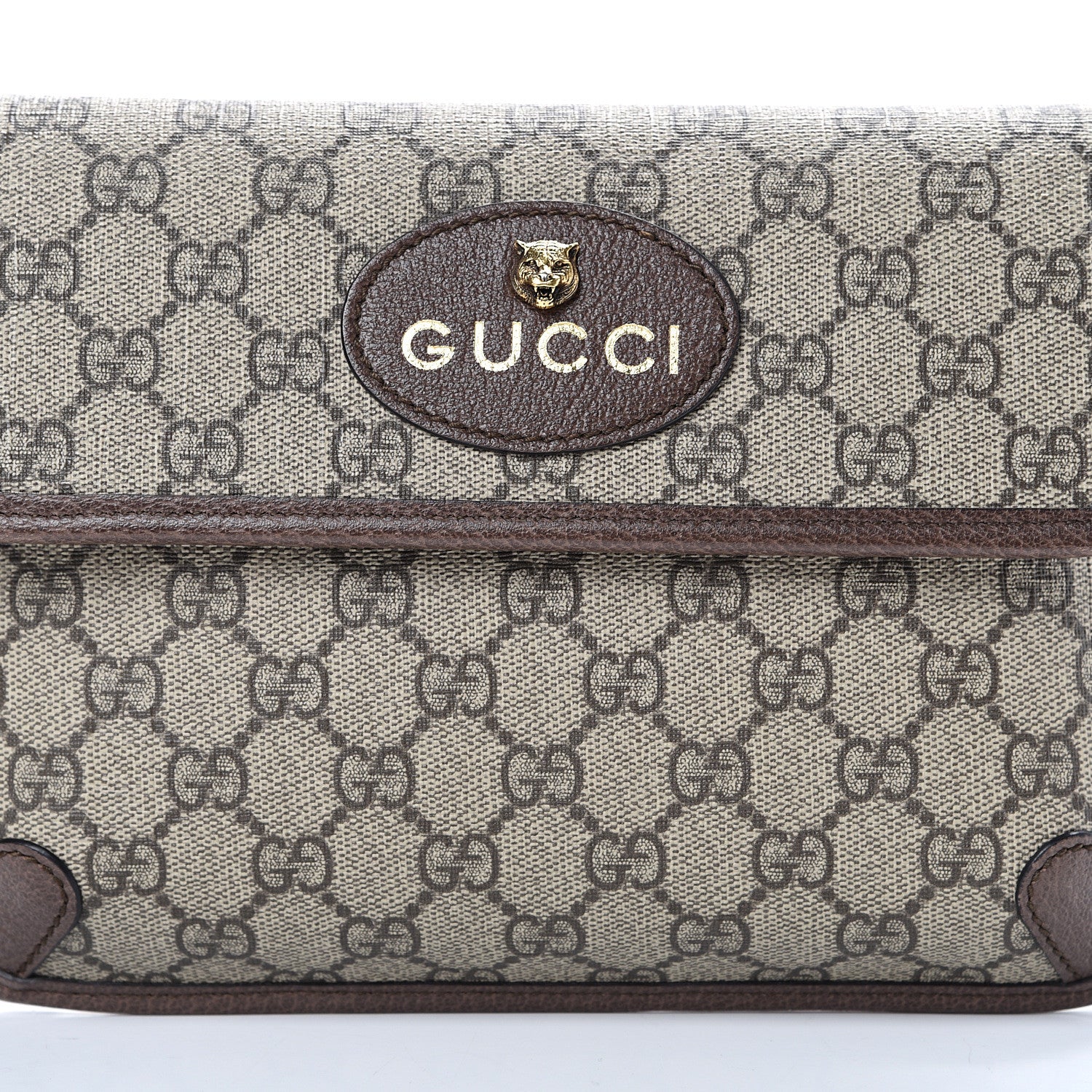 Gucci GG Supreme Monogram Neo Vintage Web Belt Bag Brown 7 of 9