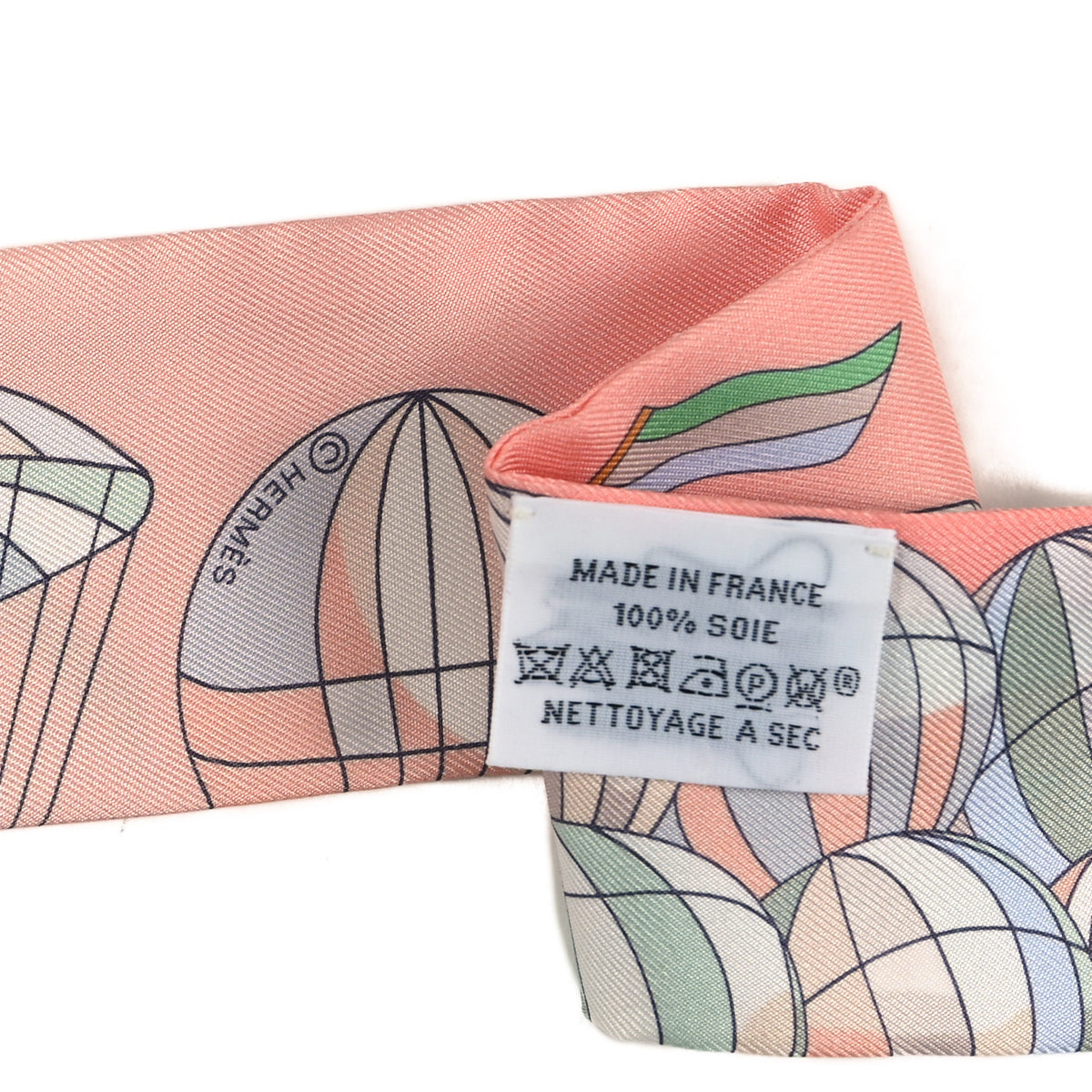Hermes Silk Les Folies Du Ciel Twilly Grenadine Vert Multicolor 3 of 3