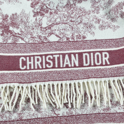 Christian Dior Wool Toile de Jouy Throw 3 of 5