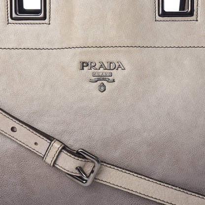 Prada Glace Calfskin Extra Wide Tote Ghiaccio Sfumato 9 of 19