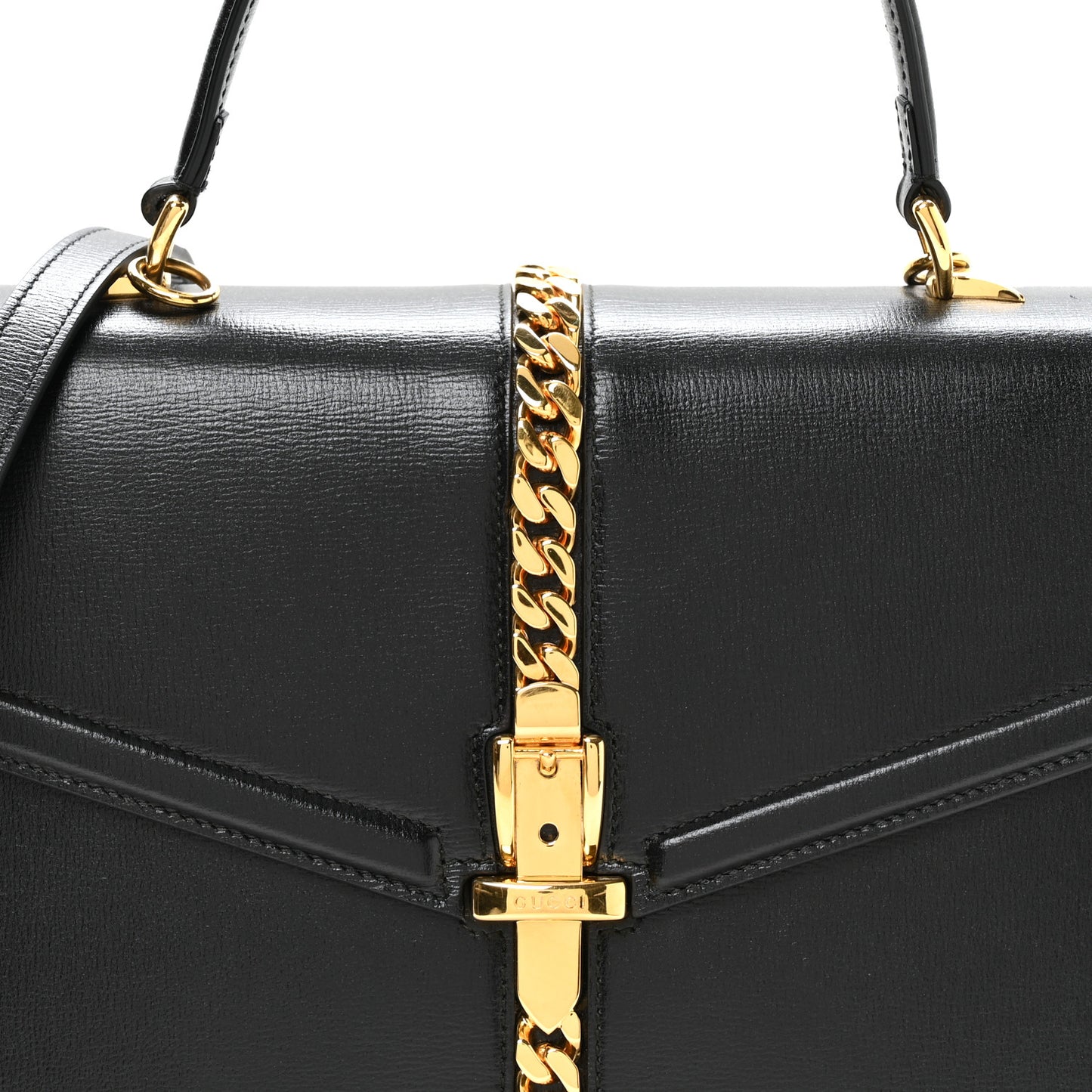 Azalea Calfskin Small Sylvie 1969 Top Handle Bag Black