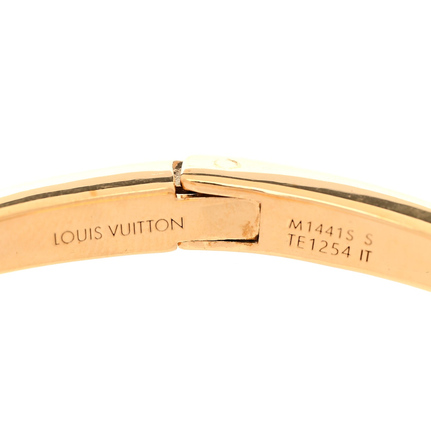 Metal Crystal Louisette Signature Bracelet S Gold